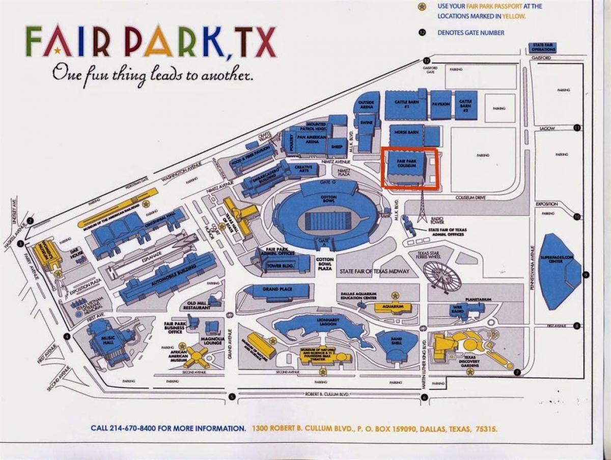 Fair Park parkimine kaart