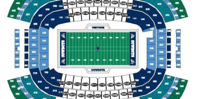 Cowboys stadium kaart