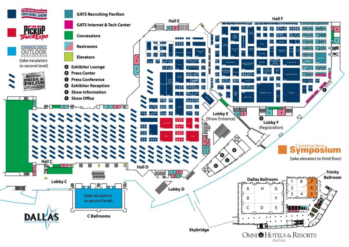 kaart Dallas convention center