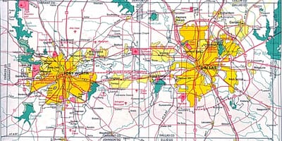 Kaart, põhja-Dallas